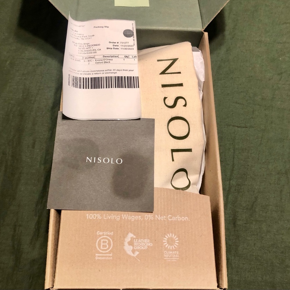 😍 NISOLO BLK EMMA D’ ORSAY OXFORD SHOES! 🎯 - Picture 13 of 16